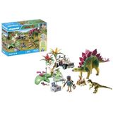 PLAYMOBIL Dinos 71523 Onderzoeksstation met dinosaurussen, spannende ontdekkingsreis met de onderzoekers, inclusief microscoop en dino-eieren, duurzaam speelgoed voor kinderen vanaf 4 jaar