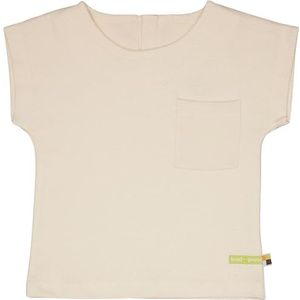 loud + proud Musseline Jersey voor meisjes, van biologisch katoen, GOTS-gecertificeerde blouse, vanille, 74-80