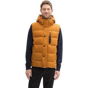 TOM TAILOR Heren 1041322 vest, 10821 Peanut Butter Brown, XXL, 10821 - Peanut Butter Brown, XXL