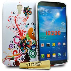 Accessory Master Multi vlinder bloemen design siliconen beschermhoes voor Samsung Galaxy Mega i9200