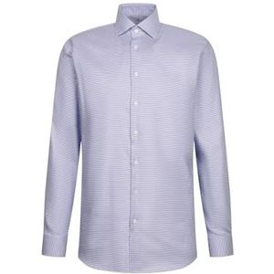 Seidensticker - Chemise - Blauw - 100% Katoen