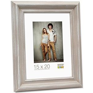 Deknudt Frames S41XS3-15,0 x 20,0 fotolijst, kunsthars, 26 x 21 x 2,2 cm, beige