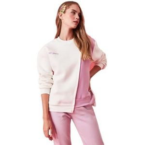 Trendyol Katoen & polyester Sweatshirt - Wit - Regular XS White, Kleur: wit, XS