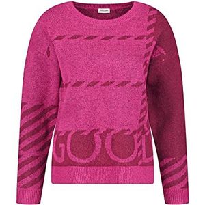 Gerry Weber Dames 871042-35717 pullover, lila/roze/grijs patroon, 48