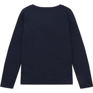 TOM TAILOR Meisjes Kindershirt met lange mouwen en print 1033936, 10668 - Sky Captain Blue, 104-110
