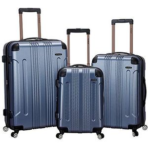 Rockland London Hardside Spinner Wielbagage, Blauw, 3-Piece Set (20/24/28), London Hardside Spinner Wielbagage
