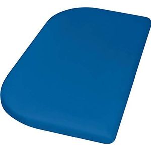 Playshoes 770325-7 jersey hoeslaken voor het bijzetbed, waterdicht en ademend, 89 x 51 x 10 cm, blauw, blauw