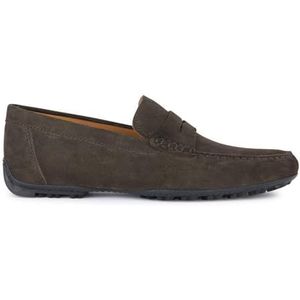 GEOX KOSMOPOLIS + GRIP - Loafers - Donkerbruin - Suède