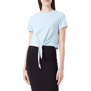 ONLY Dames Onlmay S/S Short Knot Top JRS T-Shirt, Cashmere Blue, S