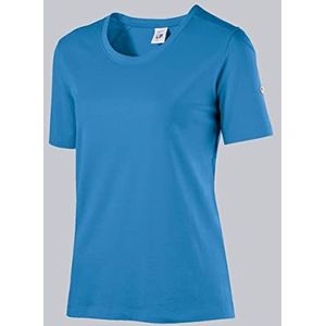 BP 1715-234-0116 Essentials dames T-shirt, katoen en elastaan, azuurblauw, maat L