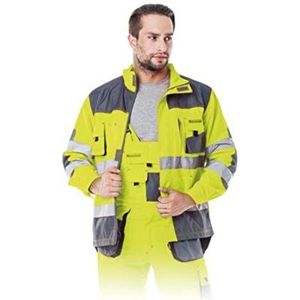 Leber&Hollman LH-FMNX-J_YSBXXL vormen beschermende blouse, geel-grijs-zwart, XXL maat