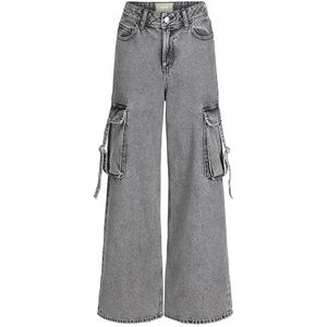 JXTOKYO Wide Cargo MW Jeans DNM, Grey denim, 32W x 32L