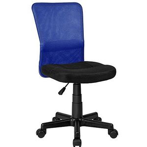 De Spaanse stoel Mojacar bureaustoel 50x40x95 cm zwart/blauw