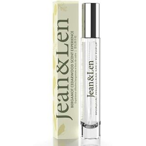 Jean & Len Scent Experience Cedarwood & Bergamot Eau de Toilette met bergamot- en cederhoutgeur, praktisch mini-parfum, ook voor onderweg, glazen fles, 10 ml