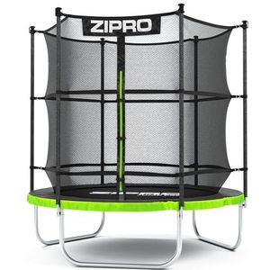 ZIPRO Trampoline Outdoor 6 inch IN Jump Pro, Ø 152 cm, ronde trampoline voor tuin met veiligheidsnet, grondtrampoline tot 50 kg, tuinspeelgoed voor kinderen, uv-bestendig