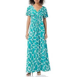 Gina Bacconi Maxi-jurk voor dames, jersey, cocktailjurk, Turkoois, 38