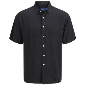 Jorjoshua Viscose Shirt Ss, zwart, S