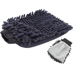 PARENCE.- Car Care Microvezel Washandschoen/Dubbelzijdige anti-kras doek voor autostof thuis - Grijs