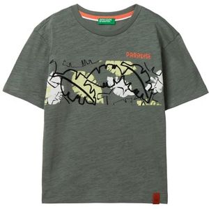 United Colors of Benetton T-shirt voor kinderen en jongeren, Groen, 110
