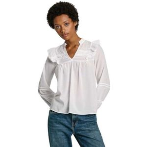 Pepe Jeans Dames Lorely, shirt, wit, XL, Wit (wit), XL