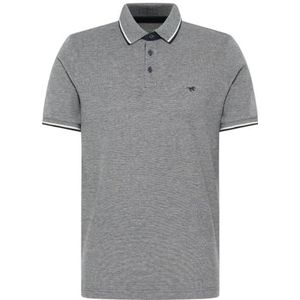 MUSTANG - Palco - Shirt met Korte Mouwen - Navy - Regular Fit - 100% Katoen