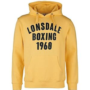 Lonsdale Buckhaven Sweatshirt voor heren, Yellow/Black, XL