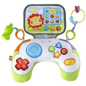 Fisher-Price Minigamer Buikligtrainer, zintuigprikkelend speelgoed voor pasgeboren baby's die op hun buik spelen, HGB89