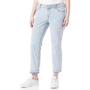 TOM TAILOR Dames Alexa Slim Jeans 1035534, 31327 - Denim Offwhite Stripe, 34W / 28L