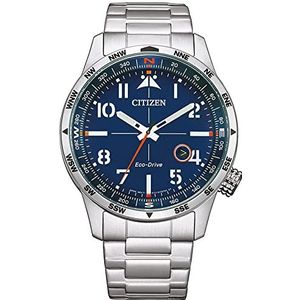 Citizen Heren horloges analoog Eco-Drive 32020859, blauw, Eén maat, armband