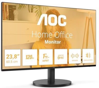 AOC - 24B3QA2 - LED-Monitor - Zwart - 60.5 cm (23.8 Zoll), FullHD, IPS, 120Hz Panel