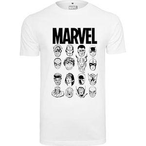 MERCHCODE Marvel Crew T-shirt voor heren (1 stuk)