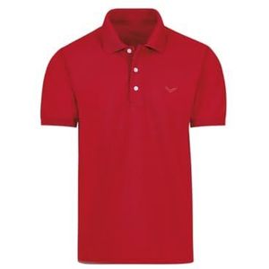Trigema Poloshirt voor dames, piqué-kwaliteit, rood (kersen), 5XL