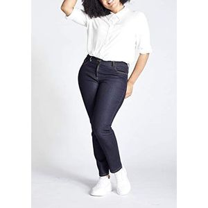 Ulla Popken Dames Jeans, dark blue, 50