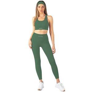 Carlheim Women's Serenita Active Collection Sports Bra X-Back, Saga Green, Medium, saga green, M