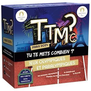 TTMC (Tu Te Mets Combien) Edition JO Paris 2024 - gezelschapsspel - sfeer - quiz algemene cultuur & sport - Olympische Spelen