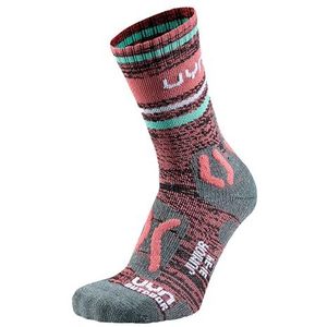 UYN - Outdoor Explorer - Kindersokken - Roze Strepen - Beschermende en Comfortabele Trekkingsokken