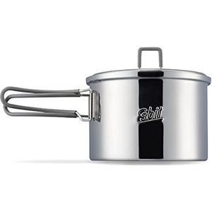 Esbit Outdoor kookpan 1600 ml - camping pot van hoogwaardig roestvrij staal - incl. deksel met praktische ophanging