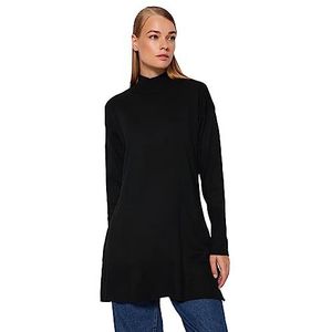 Trendyol Dames Trui-Zwart-Regular Fit, Zwart, XL