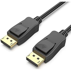 DisplayPort naar DisplayPort kabel 3 m, BENFEI DP naar DP male naar male kabel, verguld snoer, ondersteunt 4K @ 60Hz, 2K @ 144Hz Compatibel voor Lenovo, Dell, HP, ASUS en meer