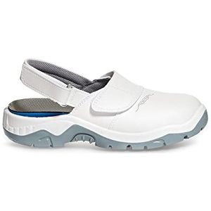 ABEBA 2120 SB Veiligheidsklomp, Antislip PU-zool, Wit, 46 Maat