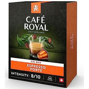 Café Royal Espresso Forte 36 capsules voor Nespresso-koffiezetapparaat, intensiteit 8/10, aluminium koffiecapsules