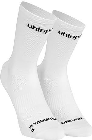 Uhlsport - Id Socks Work Progress - Compressiekousen - Wit/Zwart - Maat 31-35