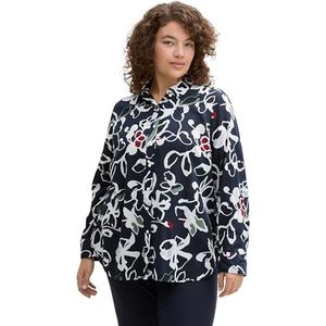 TOM TAILOR Plussize damesblouse, 36554 - Painterly Floral Design, 46 NL