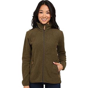 FJÄLLRÄVEN fleecejack voor dames Stina, Dark Olive, S