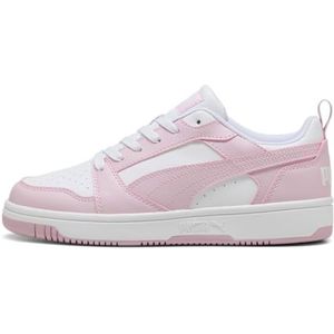 PUMA Unisex Rebound V6 lage Sneaker, wit-Rose Mauve, 5.5 UK, Puma Witte Roos Mauve, 38.5 EU