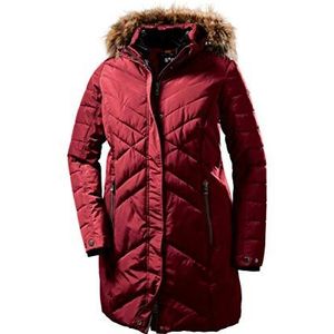 STOY Wmn Quilted Prk D Parka voor dames, donslook, met afritsbare capuchon