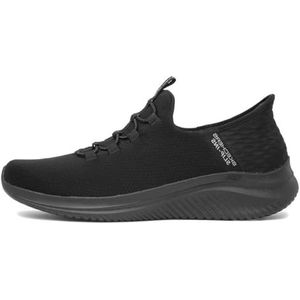 Skechers Ultra Flex 3.0 Right Away Sneaker voor heren, Zwarte Mesh Trim, 45 EU