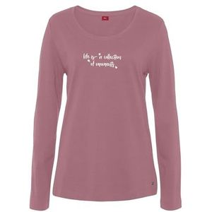 s.Oliver - Shirt - Lange Mouwen - Ronde Hals - Zachte Jersey - Kleine Print
