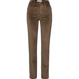 BRAX Dames Style Mary New Corduroy, Five-Pocket broek, Walnut, 42