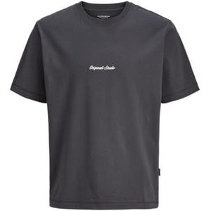 JACK & JONES Jornorrebro Emb Tee Ss Cn Noos Jnr, asphalt, 164